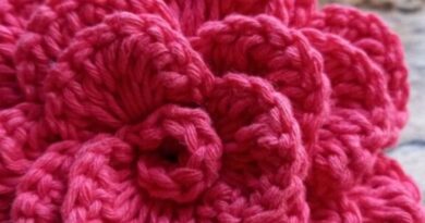 Crochet Camellia flower