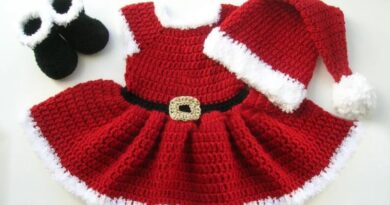 Crochet Christmas Dress